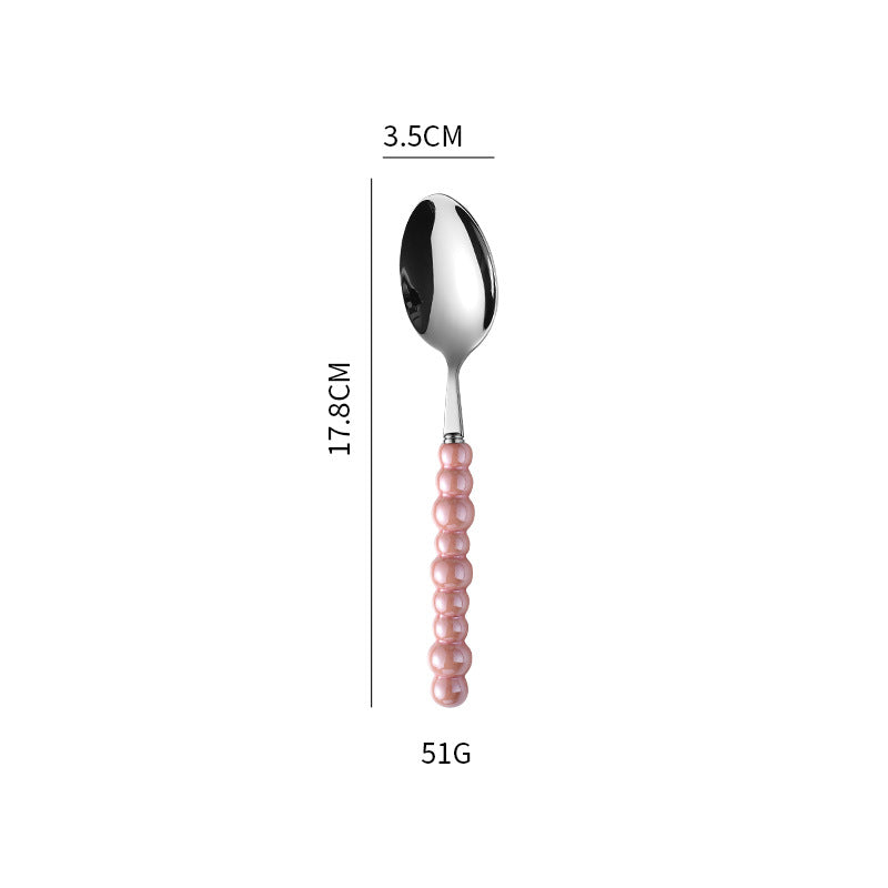 Elegant finger food fork with non-slip handle Bowlift