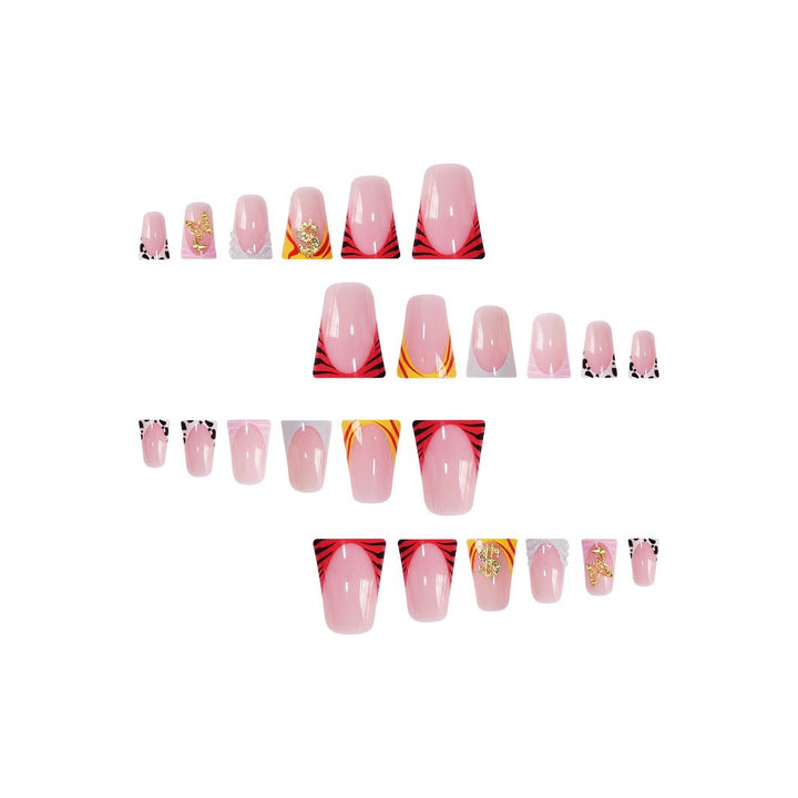 Decorative Thematic Press-On Nails Set Bowlift