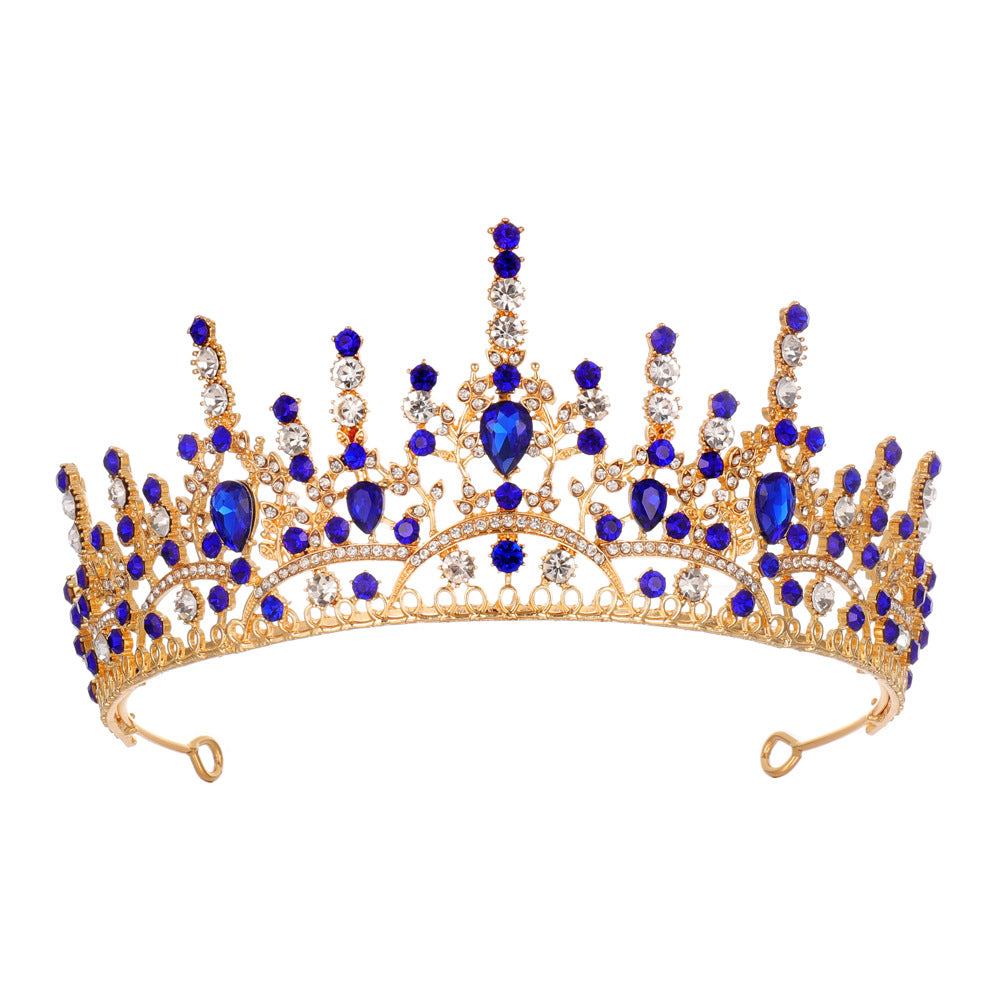 Women Elegant Tiara with Sparkling Crystals Bowlift