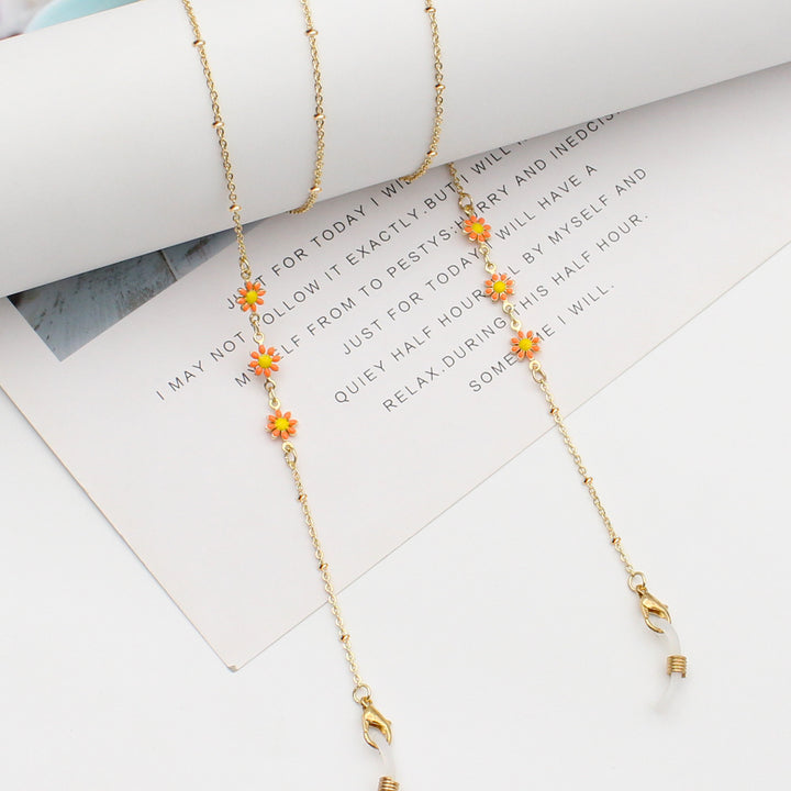 Floral Themed Eyewear Chain Bowlift