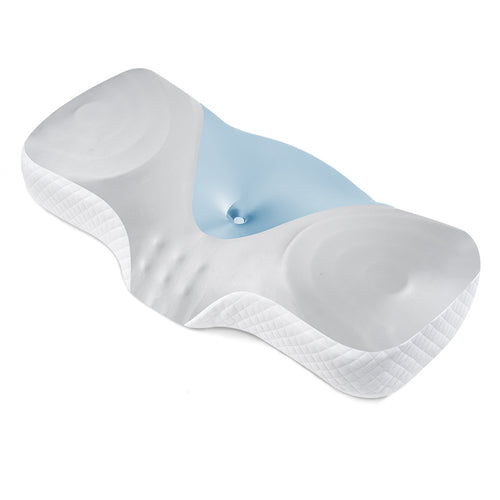 Ergonomic Neck Support Pillow With Memory Foam And Cooling Gel Surface Bowlift