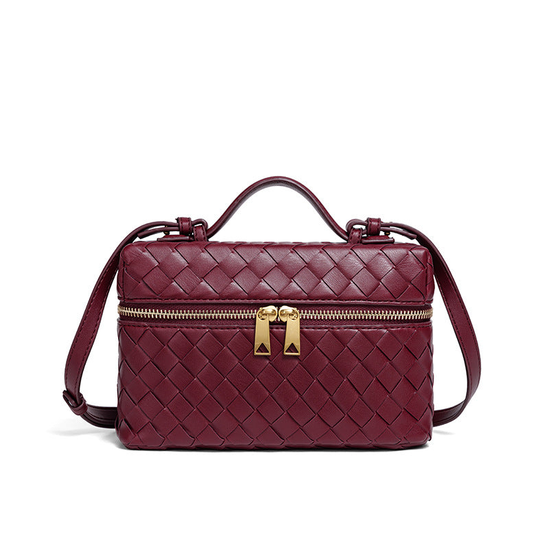 Structured Woven Satchel Bag Bowlift