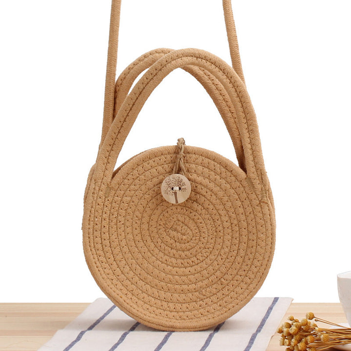 Round Macrame Shoulder Bag Bowlift