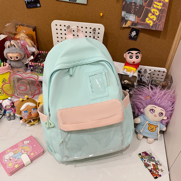 Stylish Clear Pocket Backpack