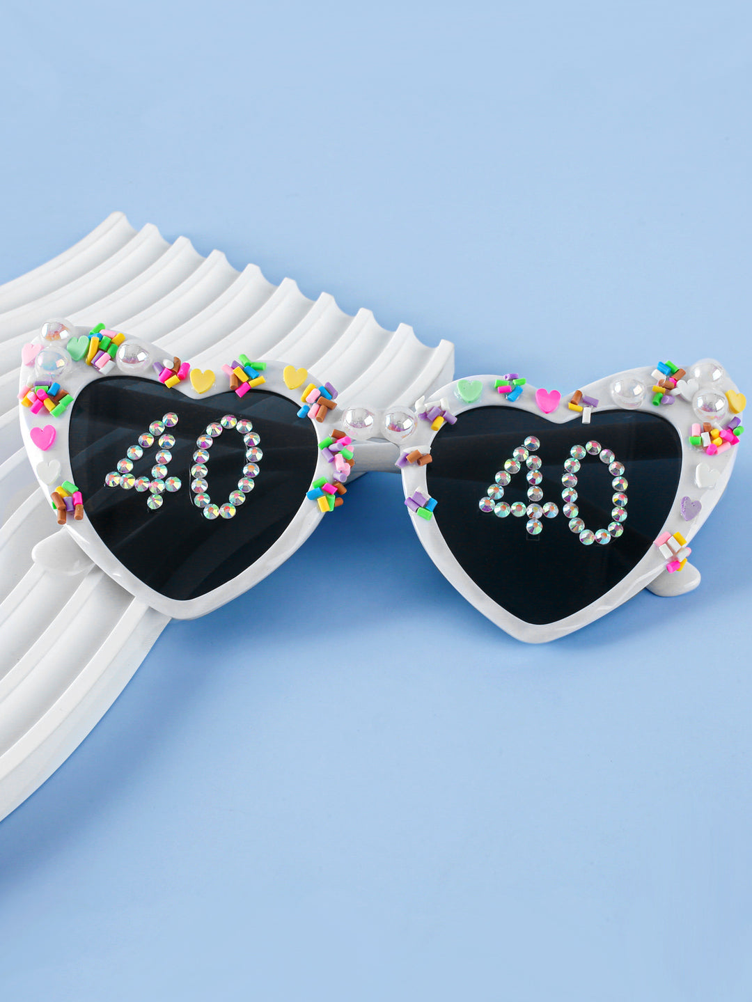 Decorative Celebration Heart-Shaped Sunglasses Bowlift