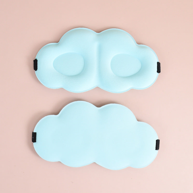Women's cute cloud sleep mask made of memory foam with ergonomic padding and adjustable elastic band Bowlift
