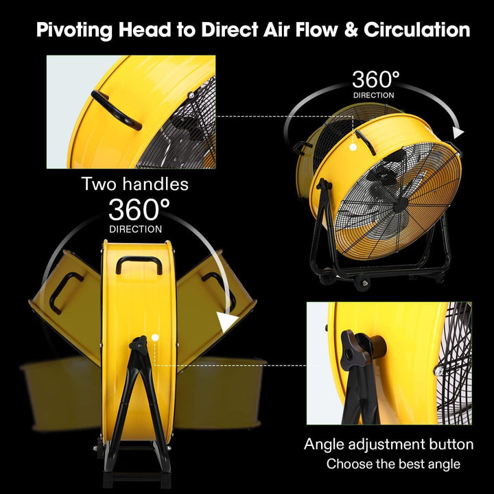 Heavy-Duty Portable Worksite Fan Bowlift