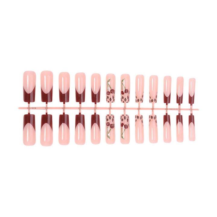 Nail art set with delicate ombre and cherry blossom design Bowlift