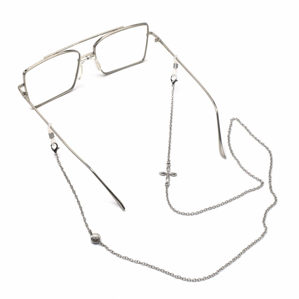 Premium Silver Layered Eyewear Chain Bowlift