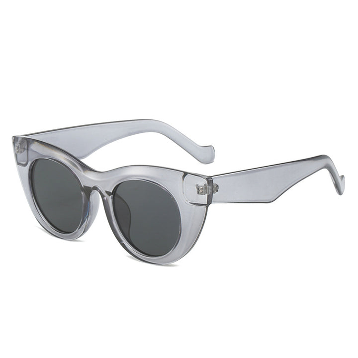 Ladies Cat-Eye Sunglasses with Wide Frame and UV Protection Bowlift