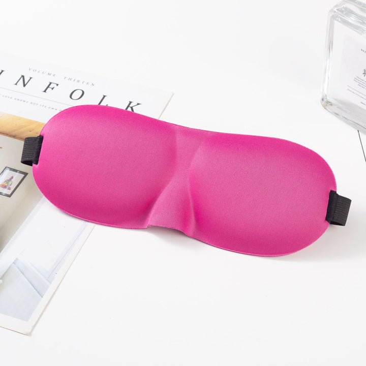 Unisex nan anatomically shaped sleep mask with formed eye sockets, lightweight foam core, and elastic comfort band Bowlift