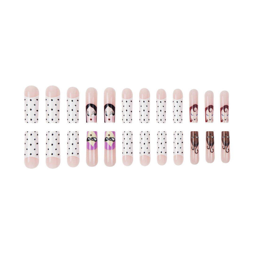 Artistic Character Press-On Nails Bowlift