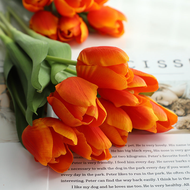 Realistic Decorative Tulip Bouquet