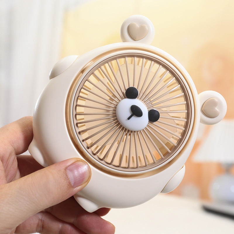 Cute Panda-Shaped Handheld Fan Bowlift