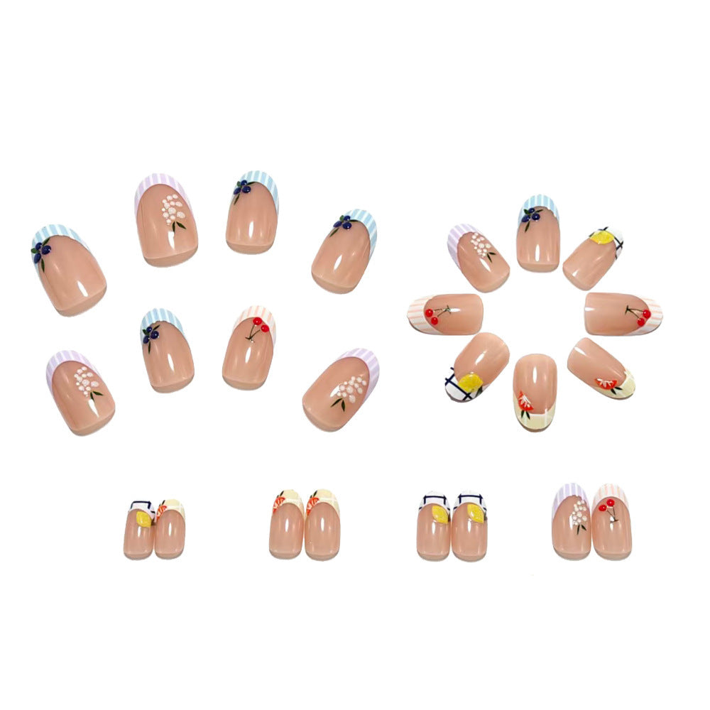 Creative nail art with colorful floral design Bowlift