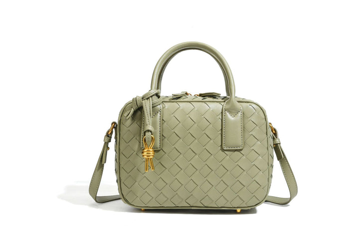 Textured Leather Boutique Handbag Bowlift