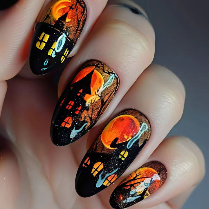 Creative Halloween-Themed Nail Art Bowlift