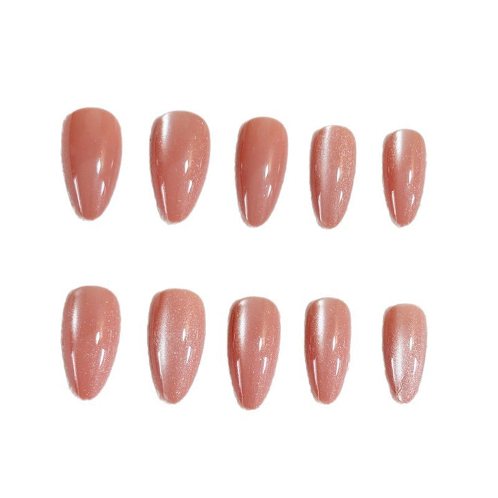 Luxurious artificial nails with glitter effect Bowlift