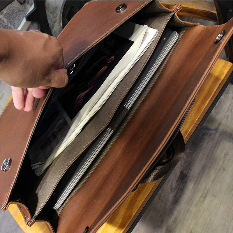 Briefcase Made of High-Quality Synthetic Leather Bowlift