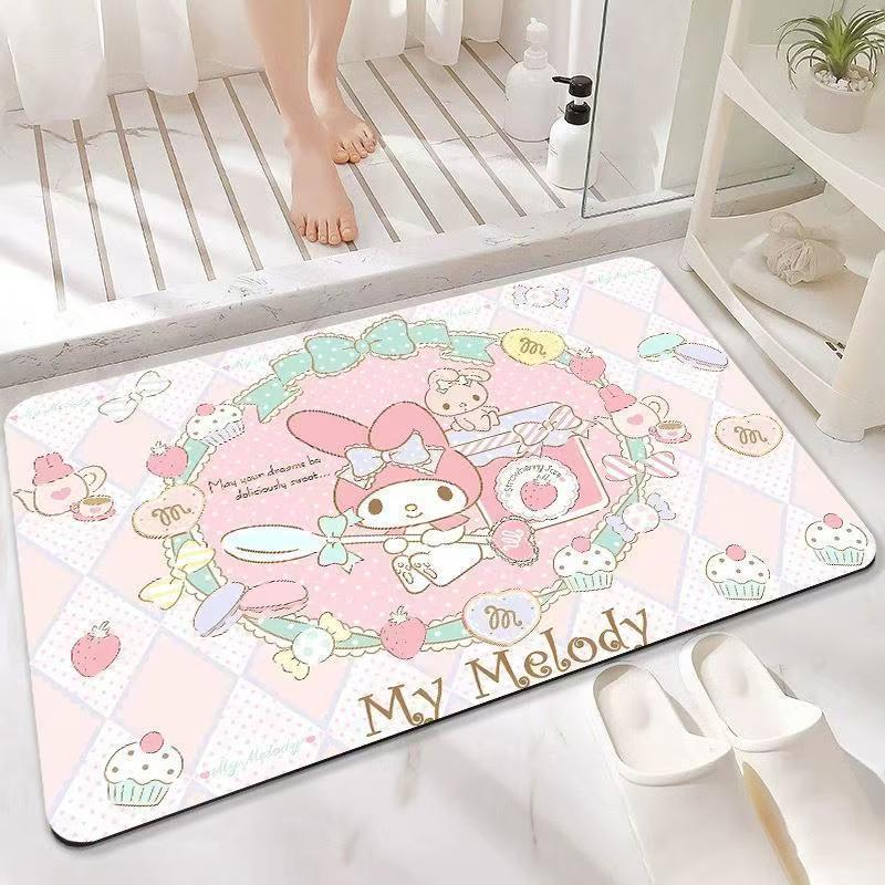 Playful Character-Themed Bath Mat