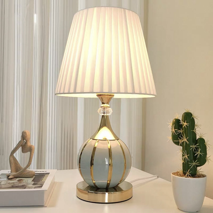 Elegant Modern Table Lamp with Crystal Details