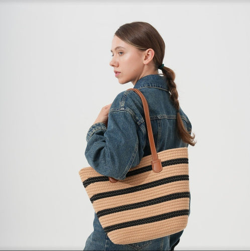 Spacious Macrame Tote Bag Bowlift