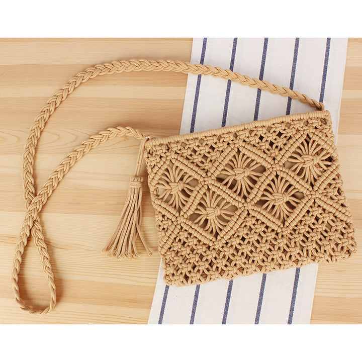 Hand-manipulated Macramé Crossbody Bag Bowlift