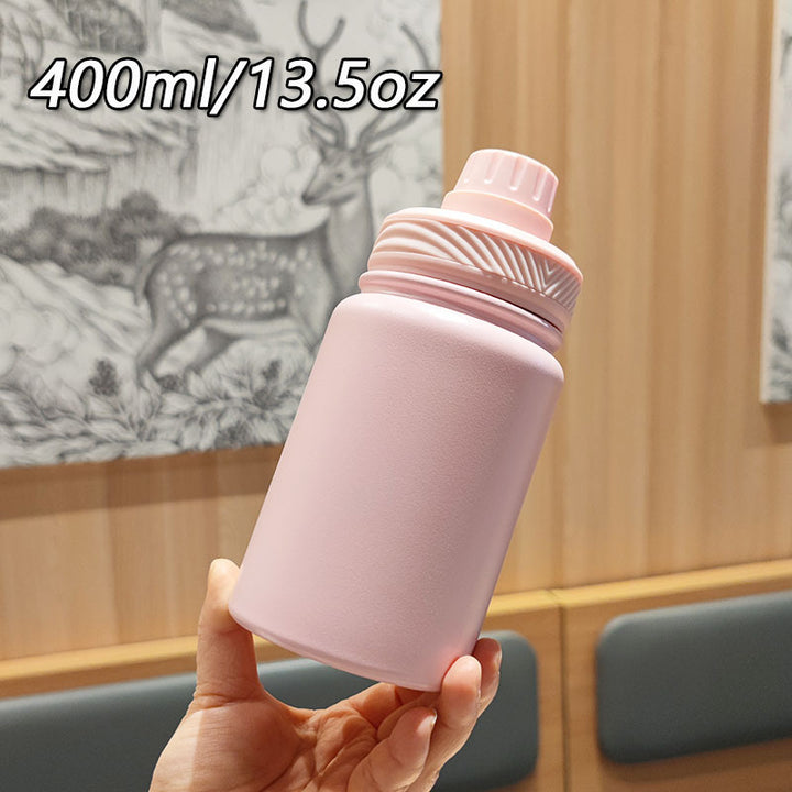 Women's Insulated Water Bottle with Ergonomic Carrying Handle Bowlift