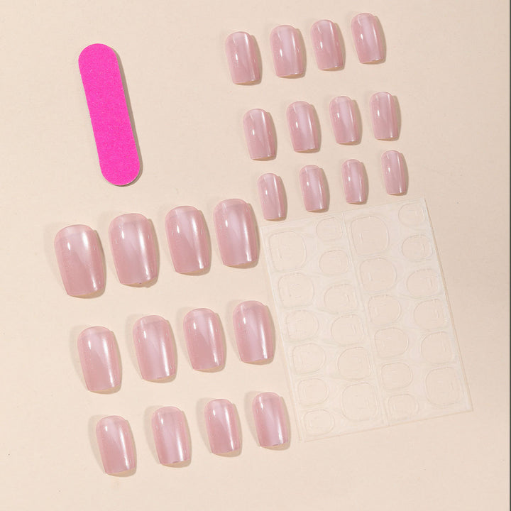 Elegant Glossy Nail Extensions Bowlift