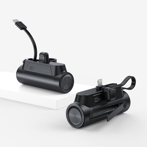 Mini Powerbank with Integrated Charging Cable Bowlift