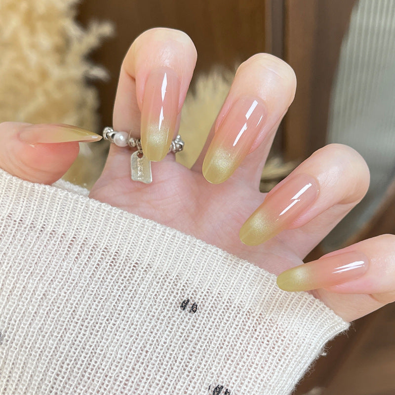 Ombre Glossy Press-On Nail Set Bowlift