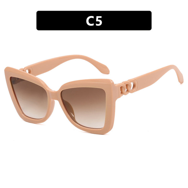 Women's large sunglasses in striking leopard design Bowlift