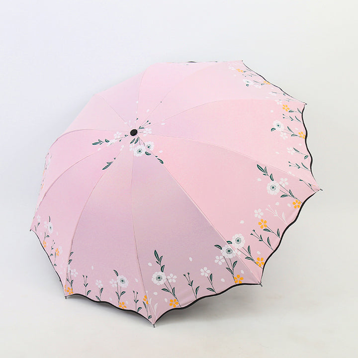 Ladies flower decorated umbrella Bowlift