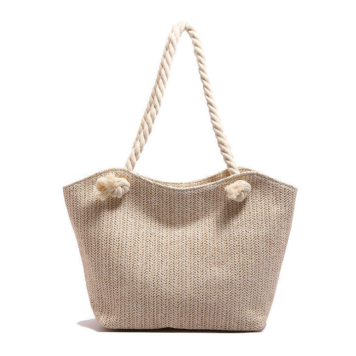 Chic Handwoven Beach Tote Bag Bowlift