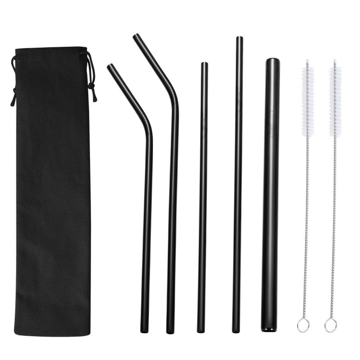 Stainless Steel Straw Set with Cleaning Brushes Bowlift