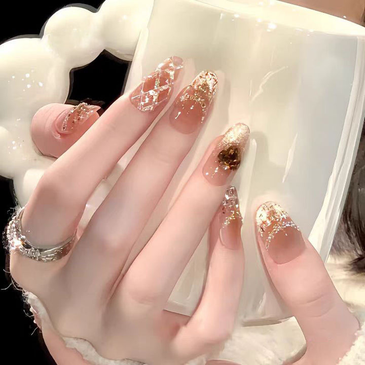 Artistic Stiletto Press-On Nail Art Bowlift