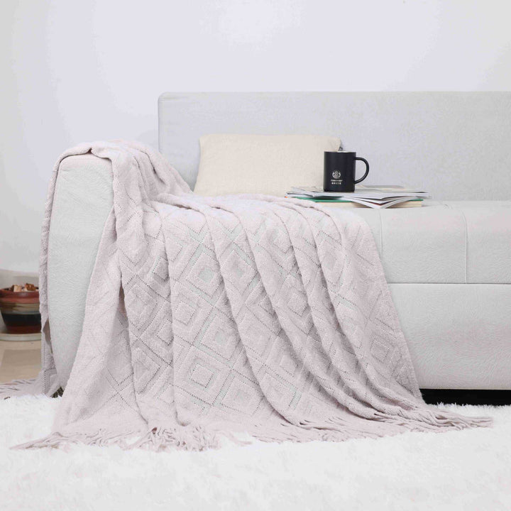 Cozy Knit Throw Blanket Bowlift