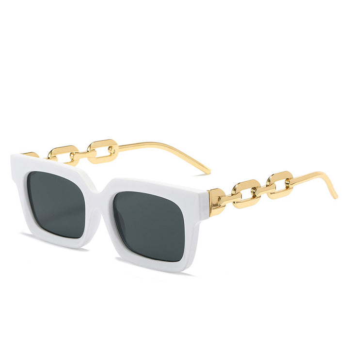 Women's fashionable sunglasses with unique chain element Bowlift