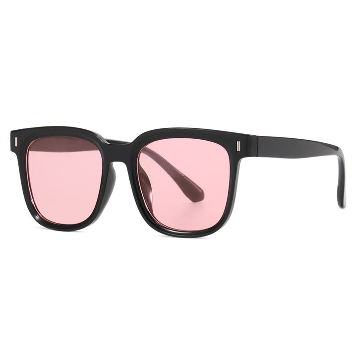 Women Fashionable Square Sunglasses with Transparent Frame Bowlift
