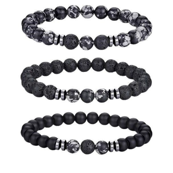 Natural Stone Beaded Bracelet Set Bowlift