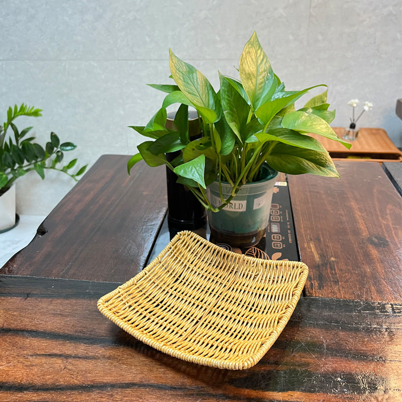 Handcrafted Woven Serving Tray Bowlift
