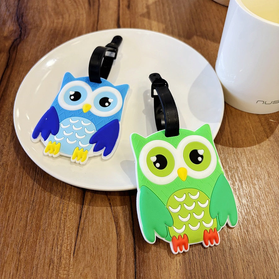 Owl-Shaped Travel Luggage Tag Bowlift