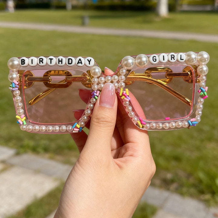 Playful Birthday-Themed Statement Sunglasses Bowlift