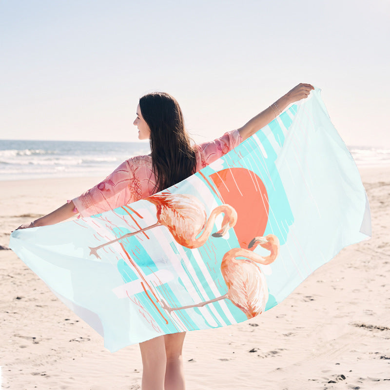 Beach towel with creative jellyfish pattern made of lightweight fabric Bowlift