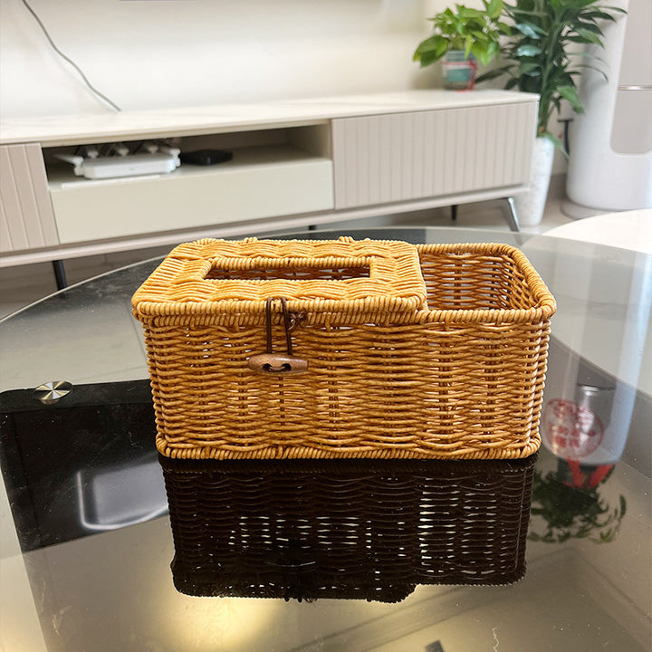 Woven Tissue Box Holder Bowlift