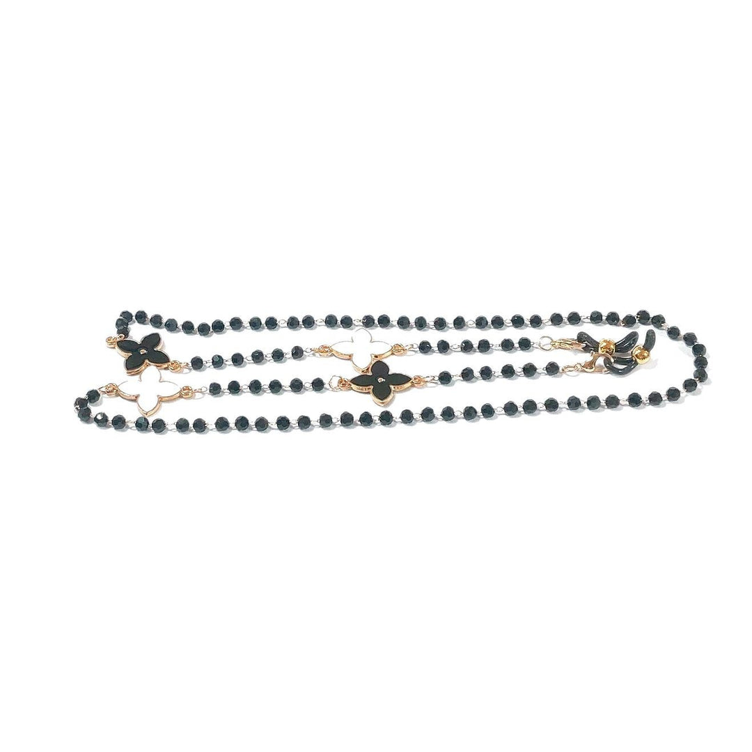 Elegant pearl necklace with flower pendants Bowlift