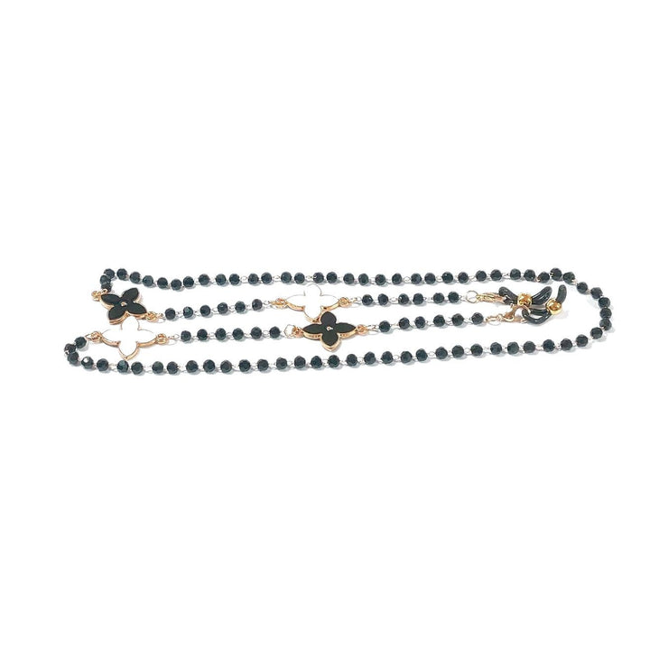 Elegant pearl necklace with flower pendants Bowlift