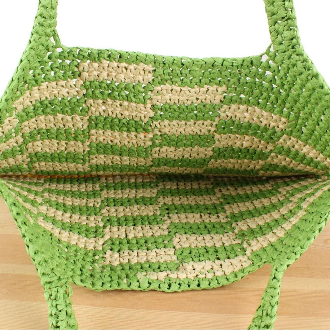 Hand-knotted Carrying Bag Made of Woven Natural Material Bowlift