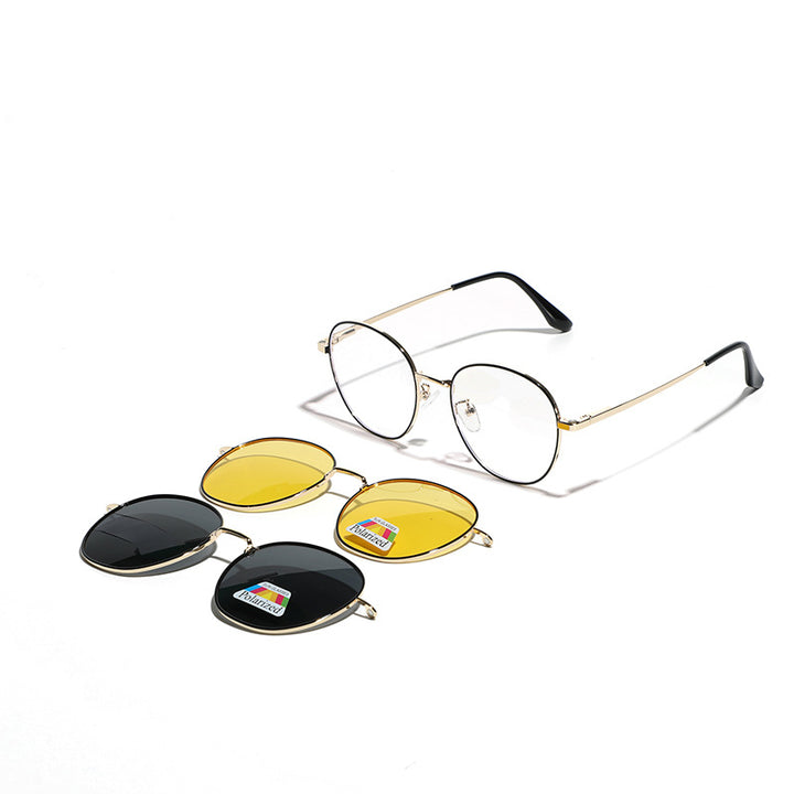 Women's fashionable glasses with interchangeable lenses Bowlift