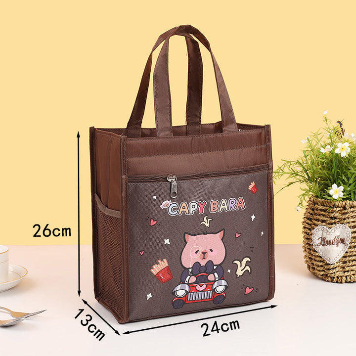 Insulated Bear-Themed Lunch Tote Bowlift